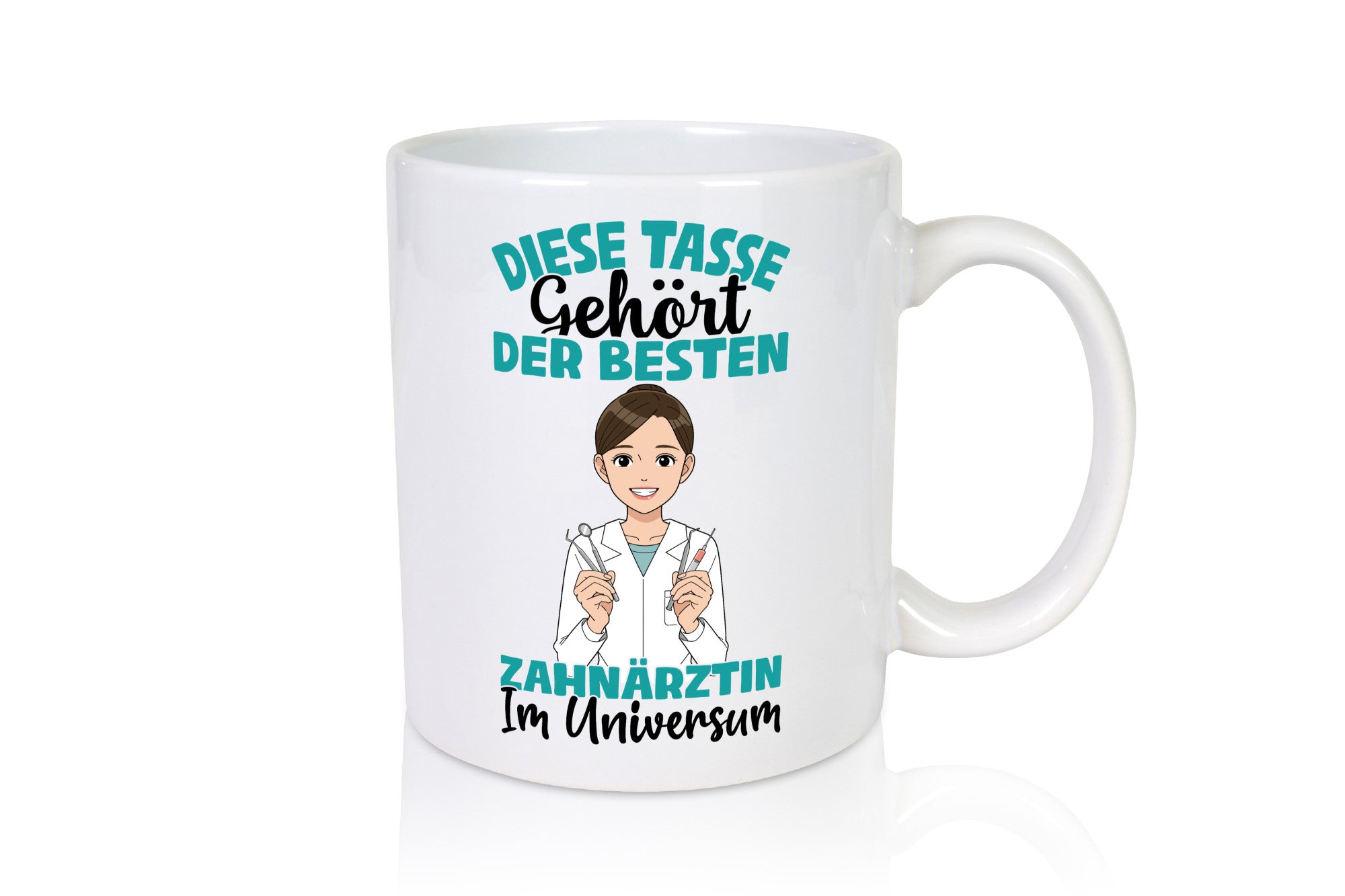 Im Universum: Zahnärztin | Zahnmedizin Beruf Geschenk Arbeit Kollegen Büro