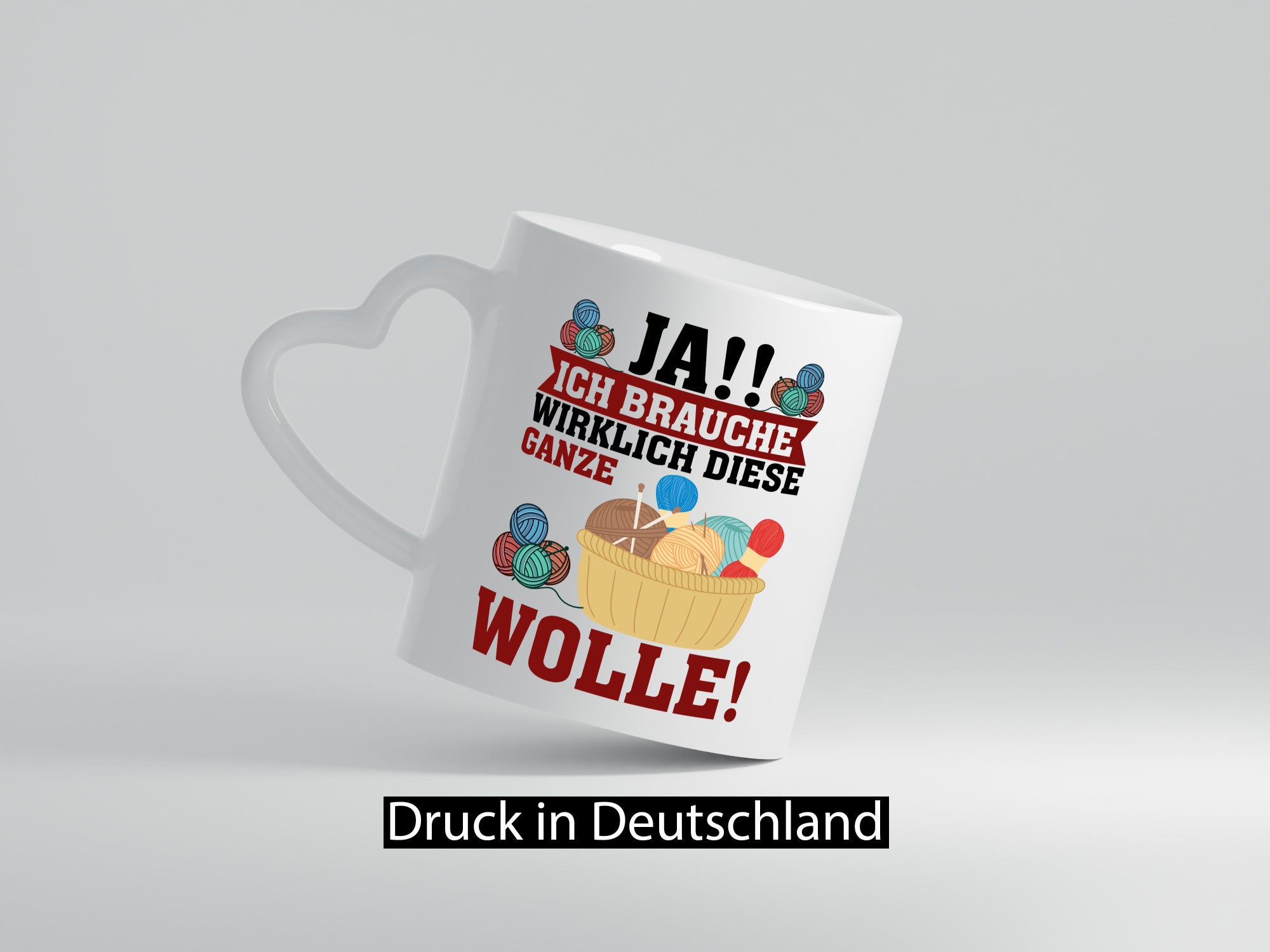 Ja! Ich brauche Wolle | häkeln Häkelzubehör Geschenk Humor Geschenkidee