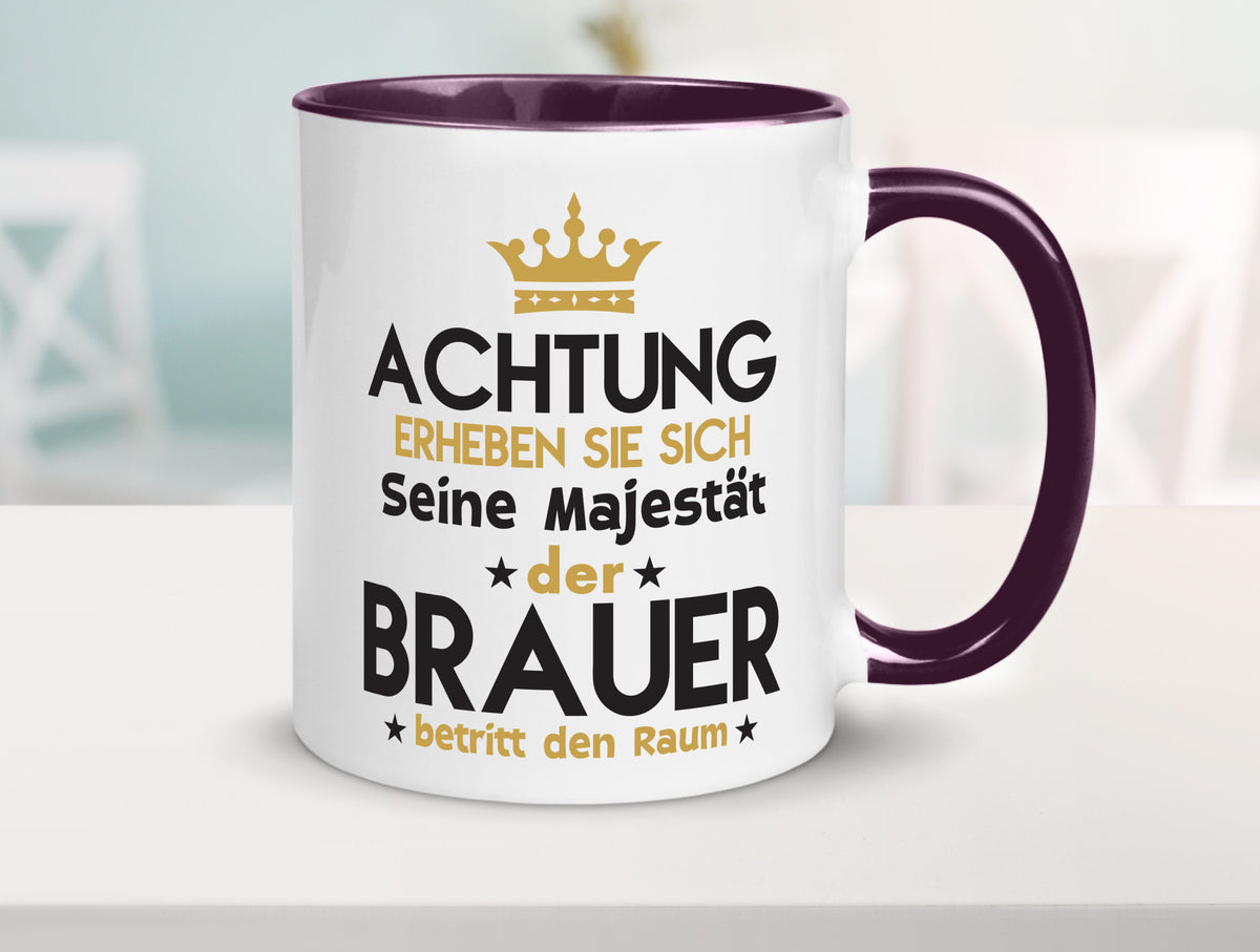 Seine Majestät Brauer | Bier Brauerei Humor Geschenkidee Tasse