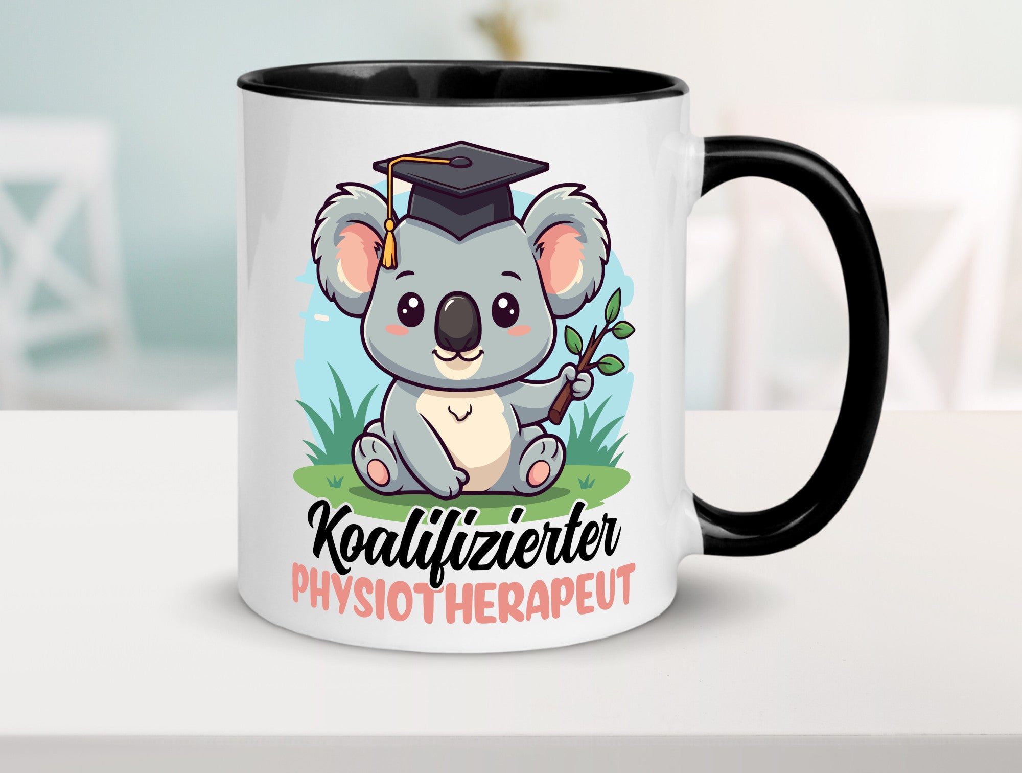 Koalifizierter Physiotherapeut Geschenk Humor Geschenkidee lustiger Spruch Tasse
