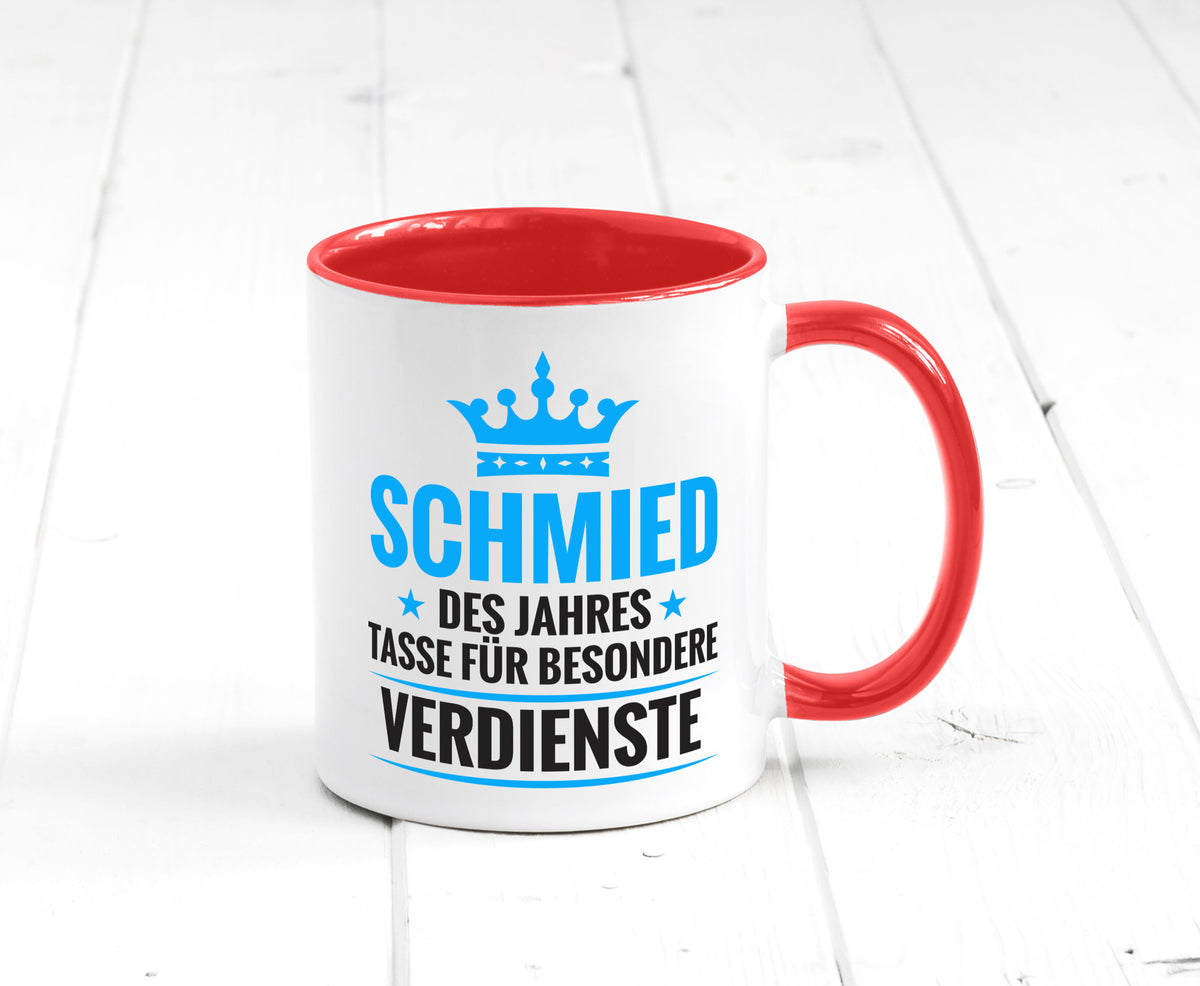 Besonderer Verdienst: Schmied | schmieden Humor Geschenkidee Tasse