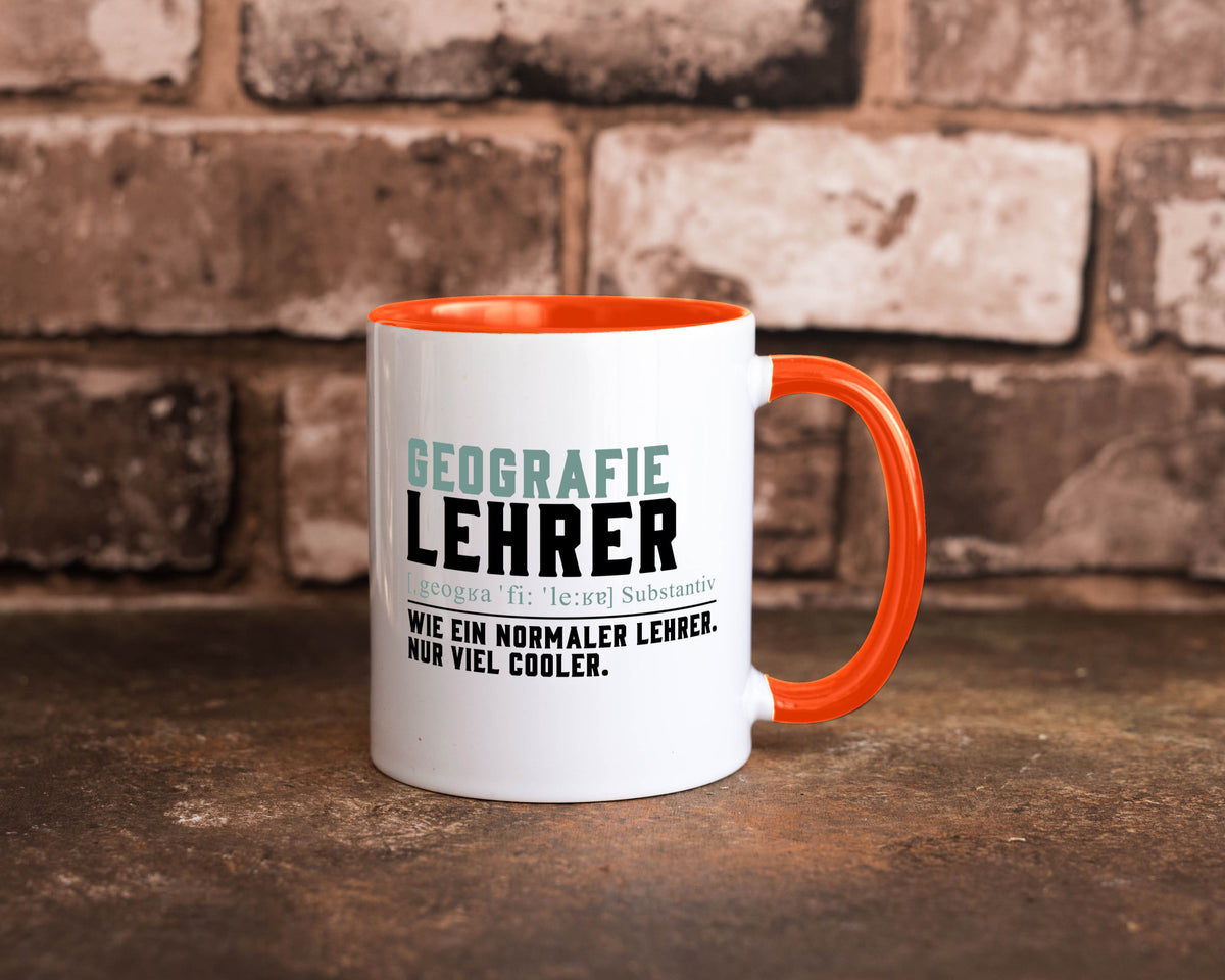 Geographielehrer | Lehrer Unterricht Lieblingslehrer lustiger Spruch Geschenk Tasse