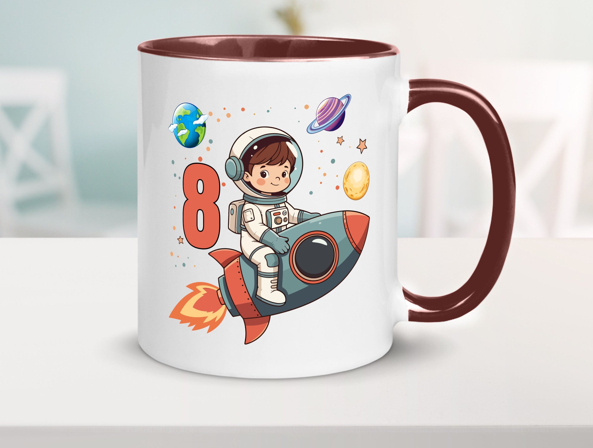 8. Geburtstag | 8 Jahre Astronaut Weltraum Humor Geschenkidee Tasse