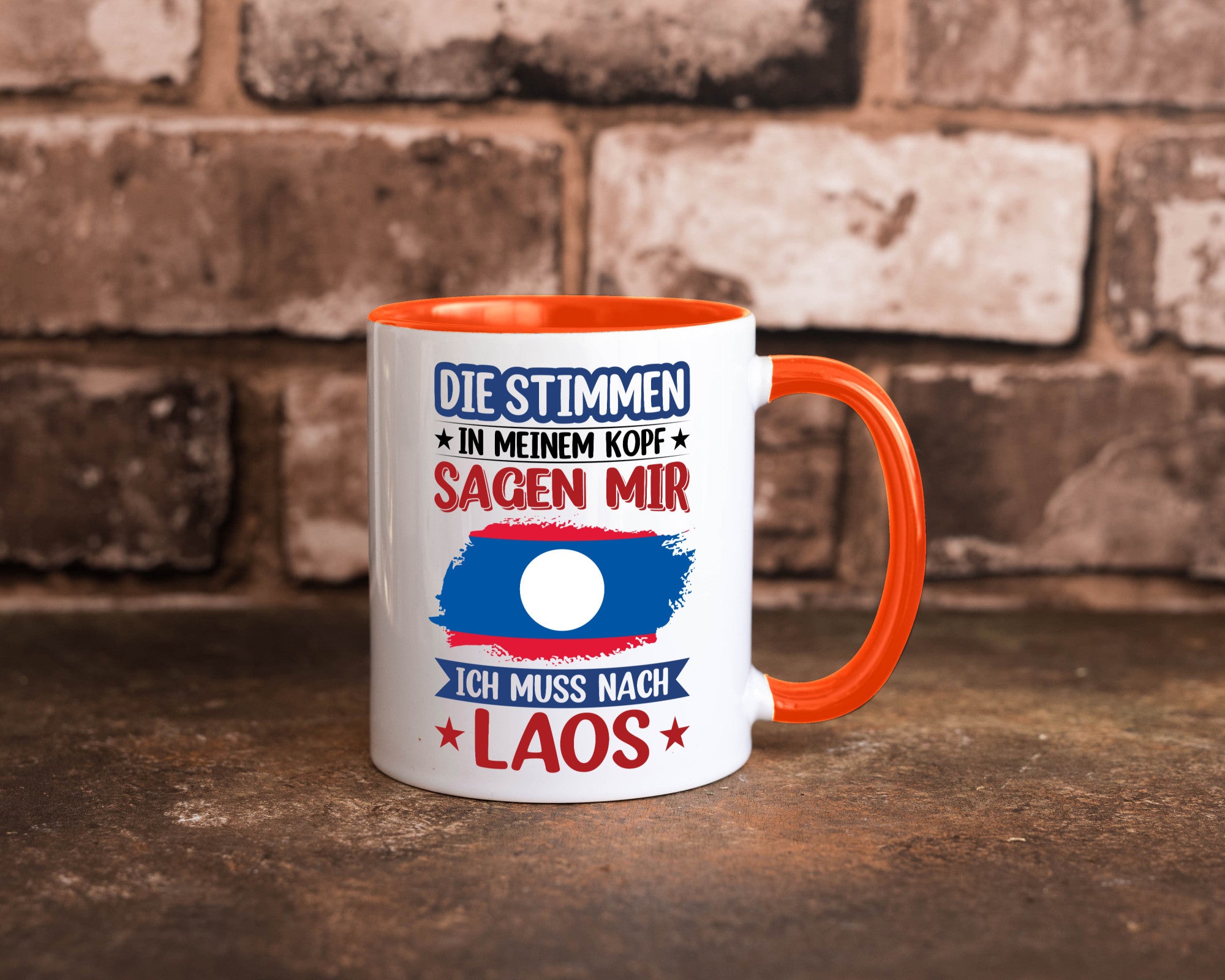 Laos | Urlaub Stimmen in meinem Kopf Traumland lustig Humor Geschenkidee