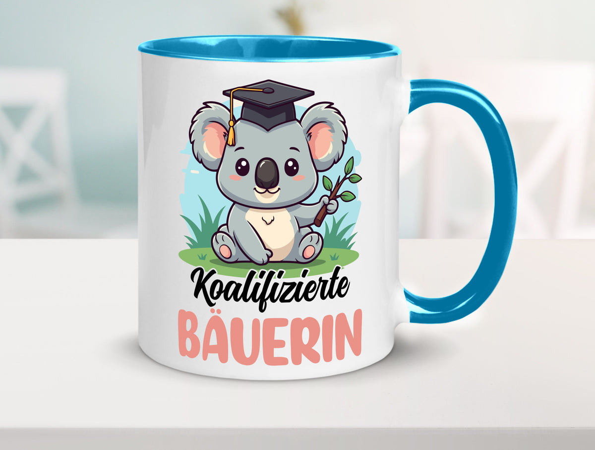 Koalifizierte Bäuerin | Bauernhof Landwirtschaft lustiger Spruch Geschenk Humor Tasse