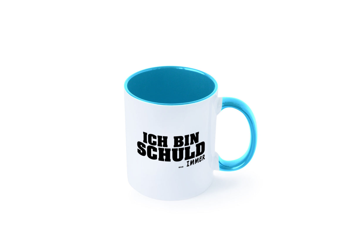 Ich bin Schuld | Schwarze Schaff lustig Humor Geschenkidee Geschenk Tasse