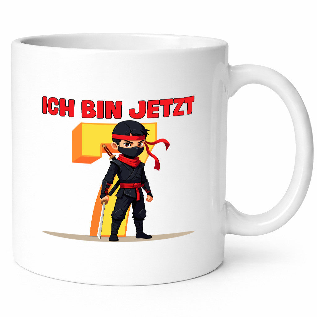 7. Geburtstag | 7 Jahre Ninja Kinder Humor Geschenkidee Tasse
