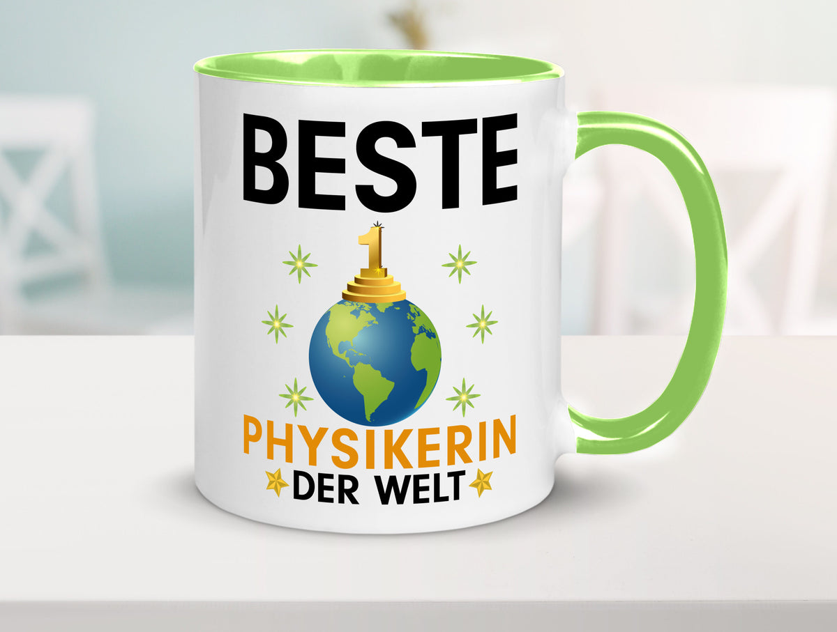 Welt Beste Physikerin | Physik lustiger Spruch Geschenk Humor Geschenkidee Tasse