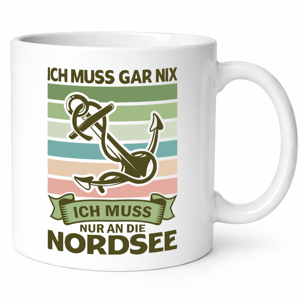 Ich muss gar nix | Nordsee Reisen lustiger Spruch Geschenk Humor Geschenkidee