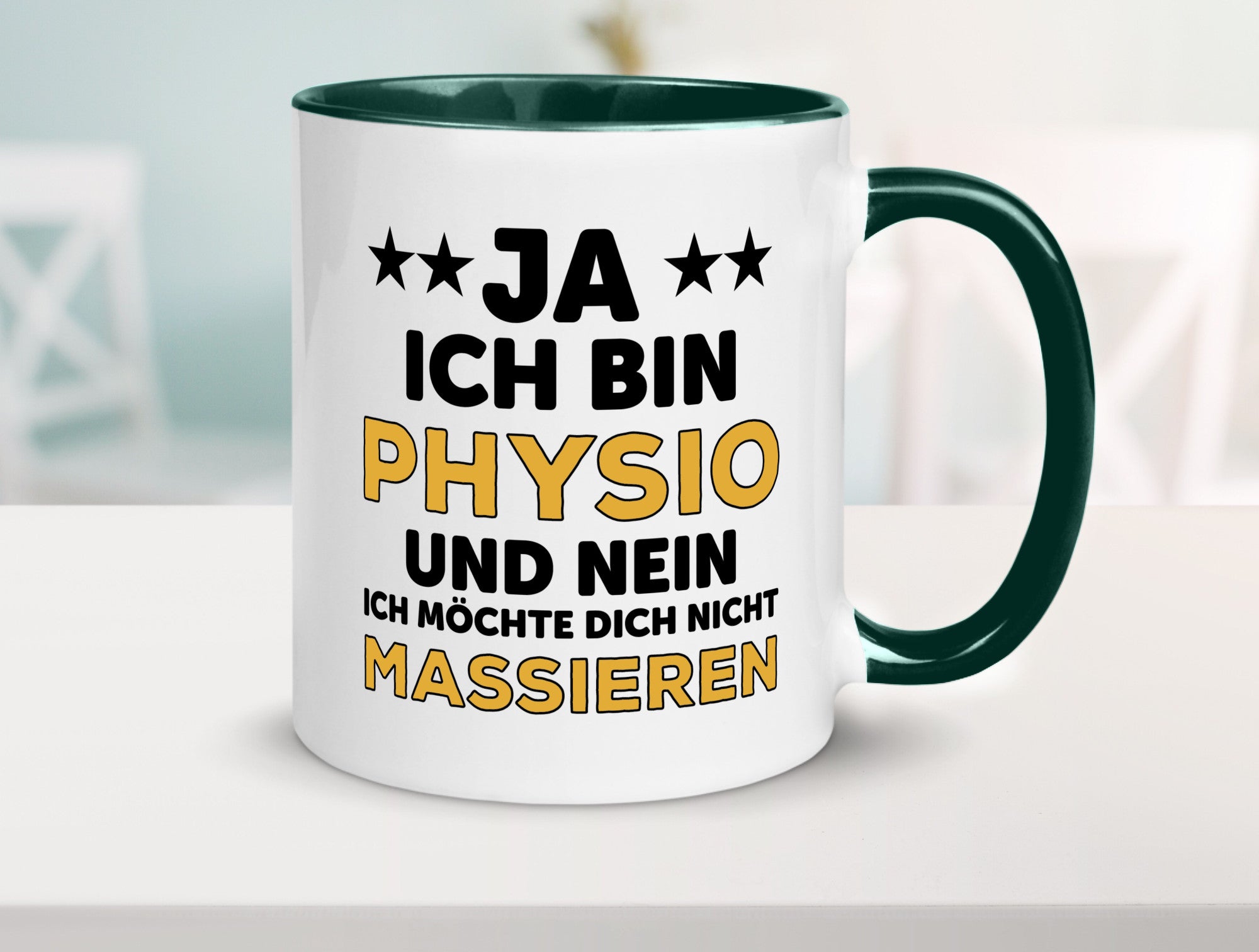 Ich bin Physio | lustige Spruch Tasse Physiotherapeut Geschenkidee Humor