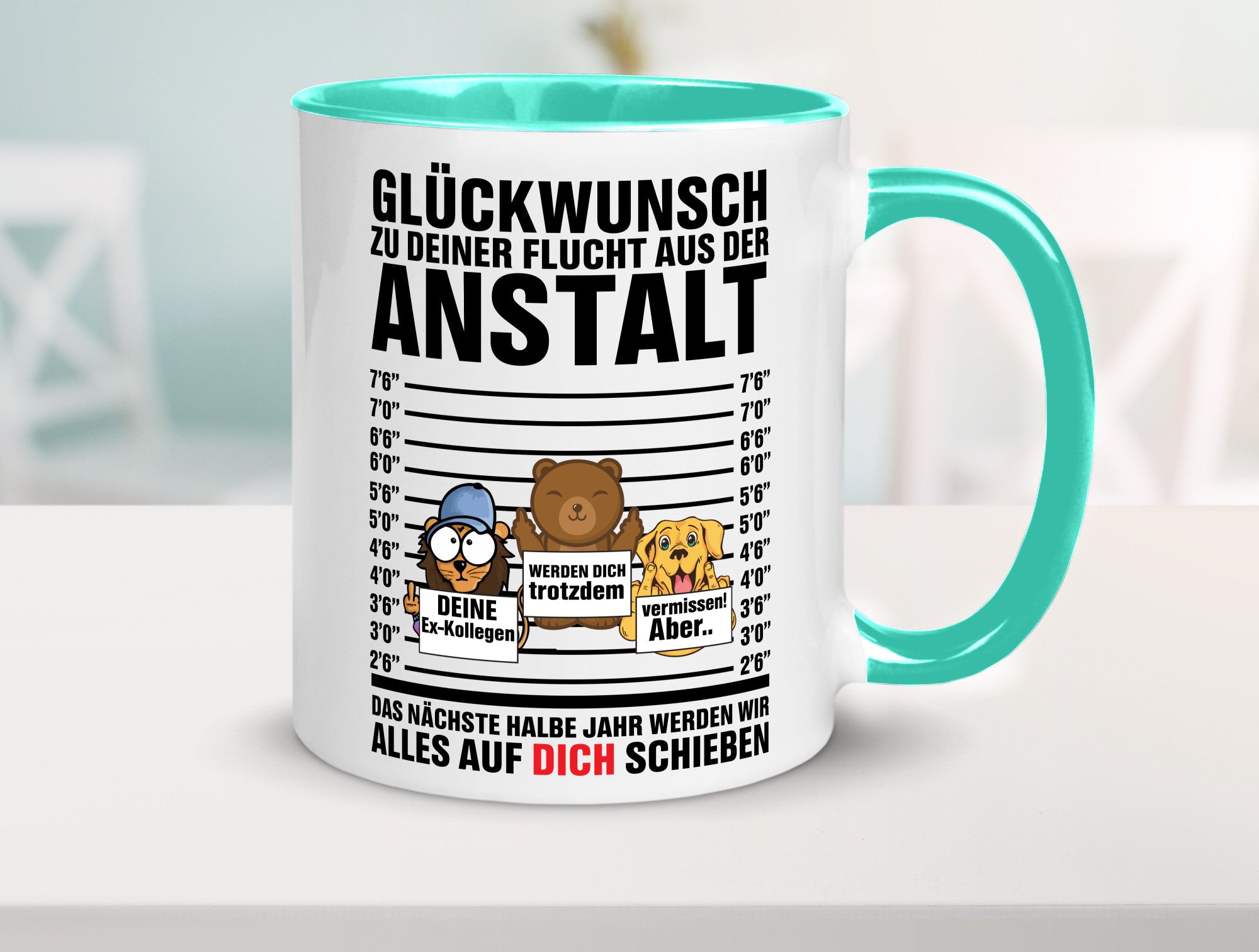 Glückwunsch zur Flucht | Arbeitskollegen Berufswechel Humor Arbeit Kollegen