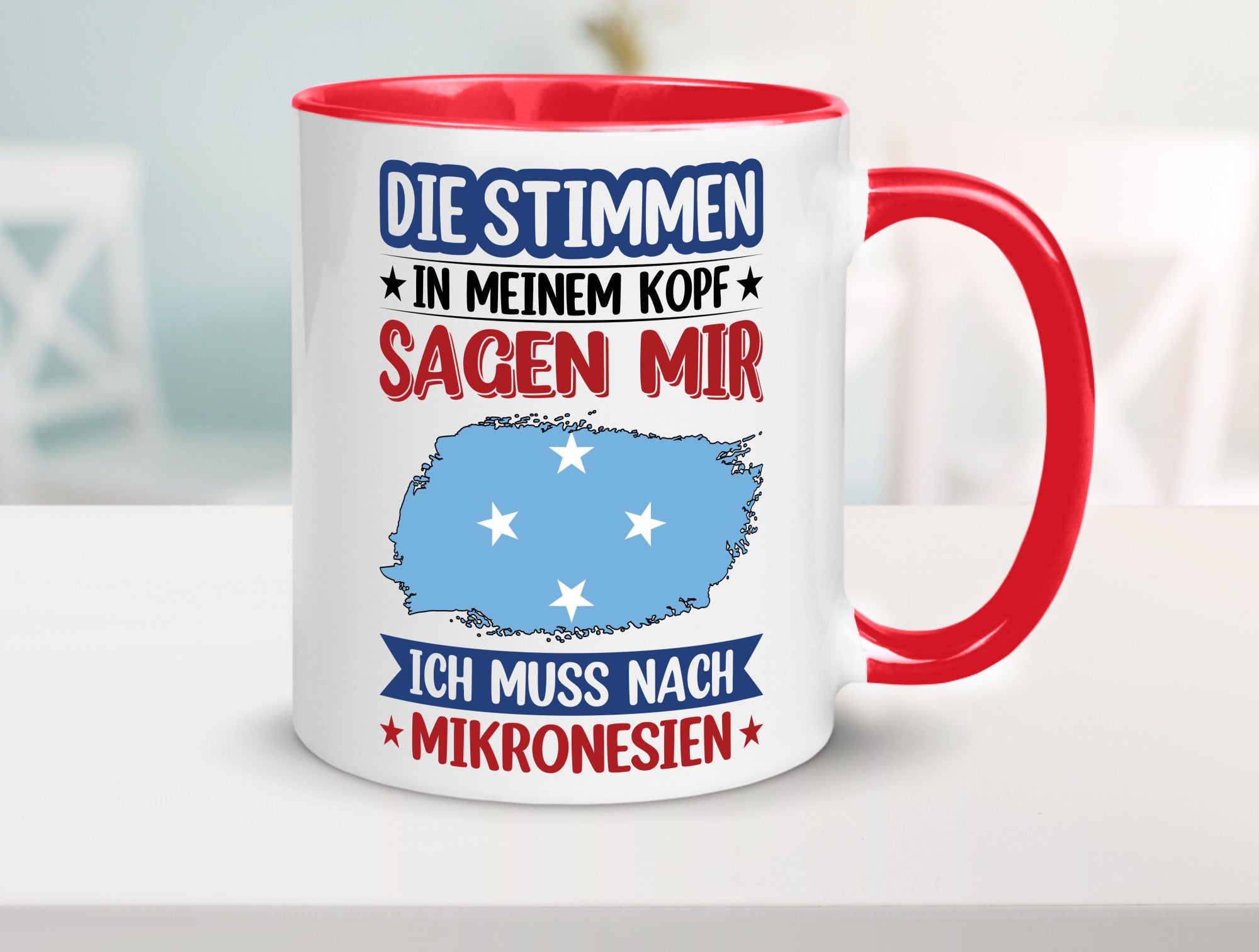 Mikronesien | Urlaub Stimmen in meinem Kopf Traumland Geschenk Humor