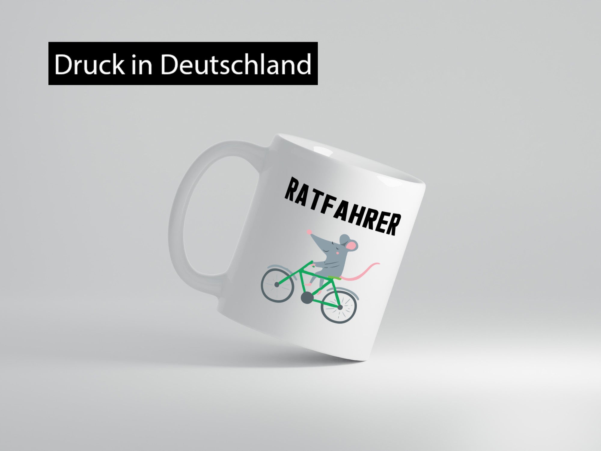 Ratfahrer Motiv | Radfahrer Tasse Ratte lustig Geschenkidee Humor