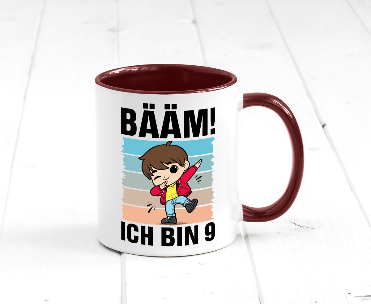 9. Geburtstag | Ich bin 9 Jahre Bäääm Dabbing Kind lustig Geschenkidee Geschenk Tasse