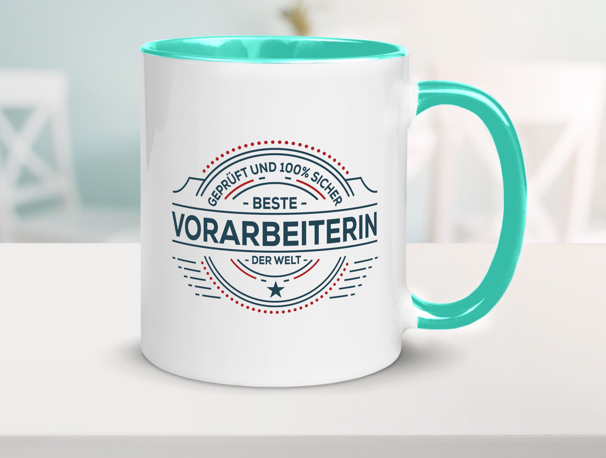 Geprüft und sicher: Vorarbeiterin | Kollegin Teamleiter Humor Arbeit Kollegen