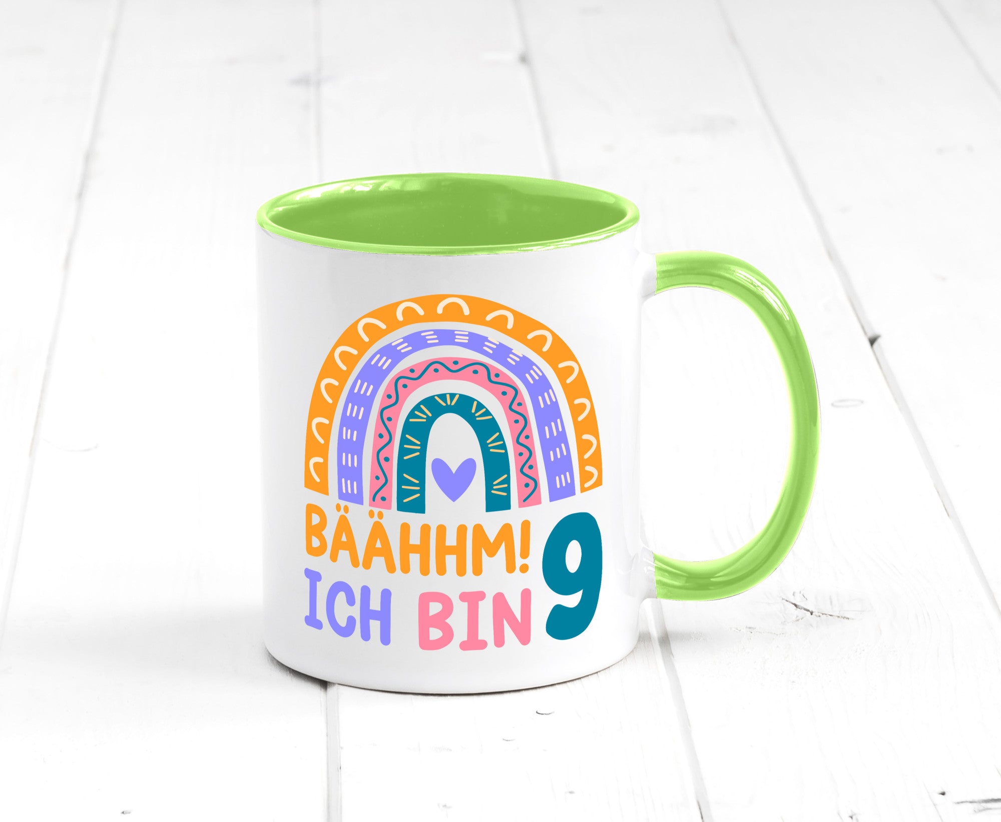 9. Geburtstag | 9 Jahre Regenbogen Bääm Mädchen Geschenk Geschenkidee lustiger