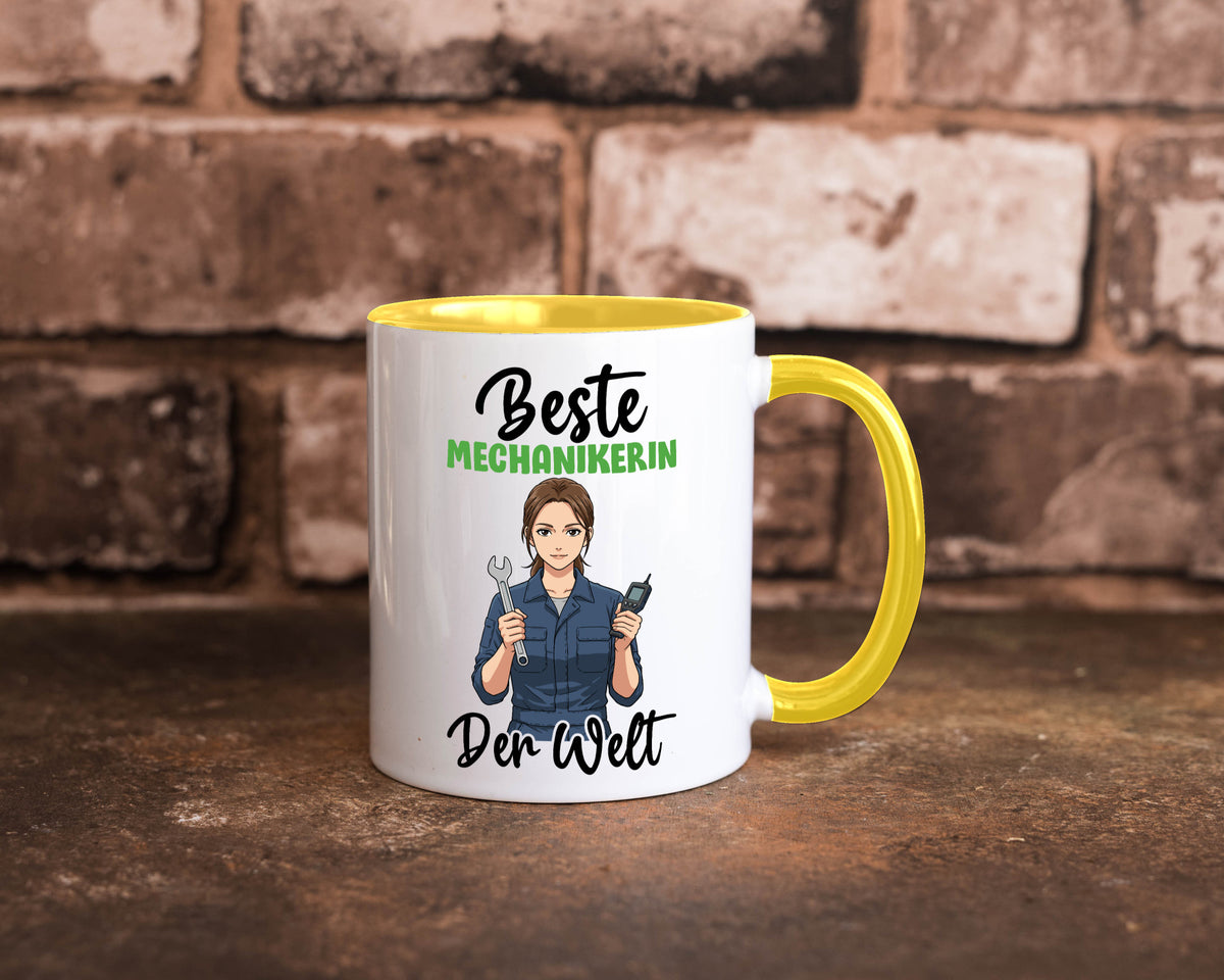 Beste Mechanikerin | KFZ v2 Humor Geschenkidee Tasse