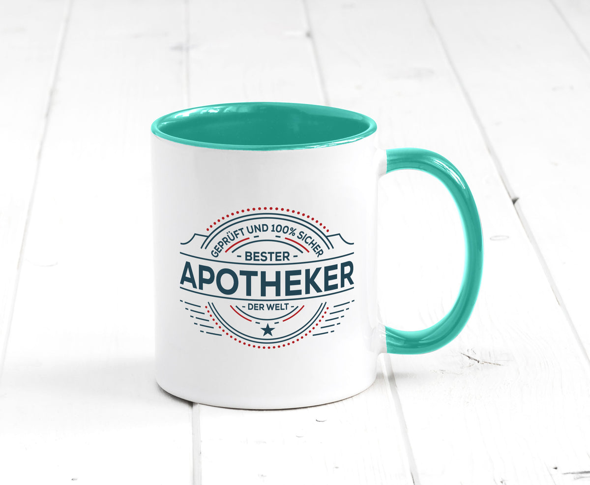 Geprüft und sicher: Apotheker | Apotheke Pharmazie Geschenkidee Humor Tasse