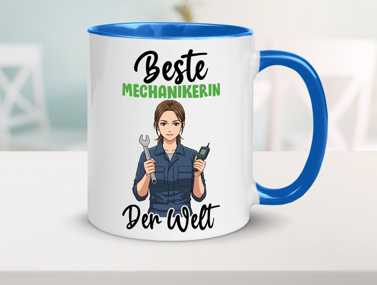 Beste Mechanikerin | KFZ v2 Humor Geschenkidee Tasse