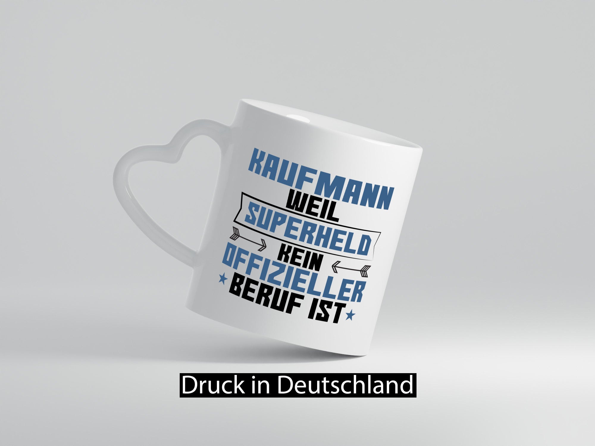Superheld Kaufmann Kaufmänner lustiger Spruch Geschenk Humor Geschenkidee Tasse
