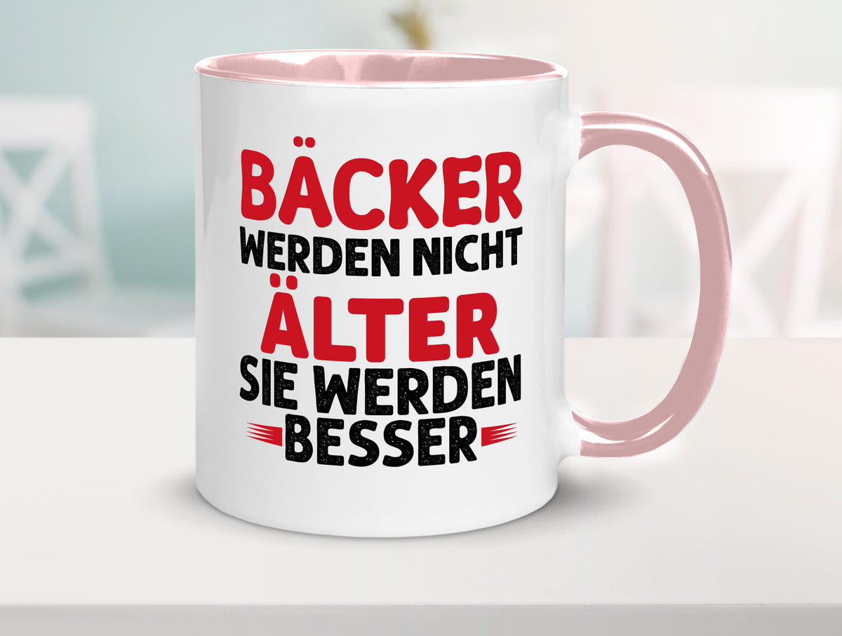 Bäcker werden nicht älter Sie besser lustig Humor Geschenkidee Geschenk Tasse
