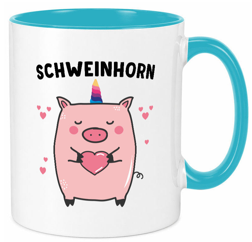 Schweinhorn lustig Humor Geschenkidee Geschenk Tasse