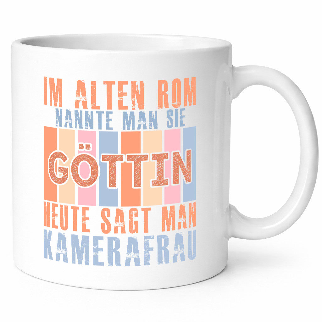 Heute sagt man: Kamerafrau | Kamera Geschenkidee Humor Tasse