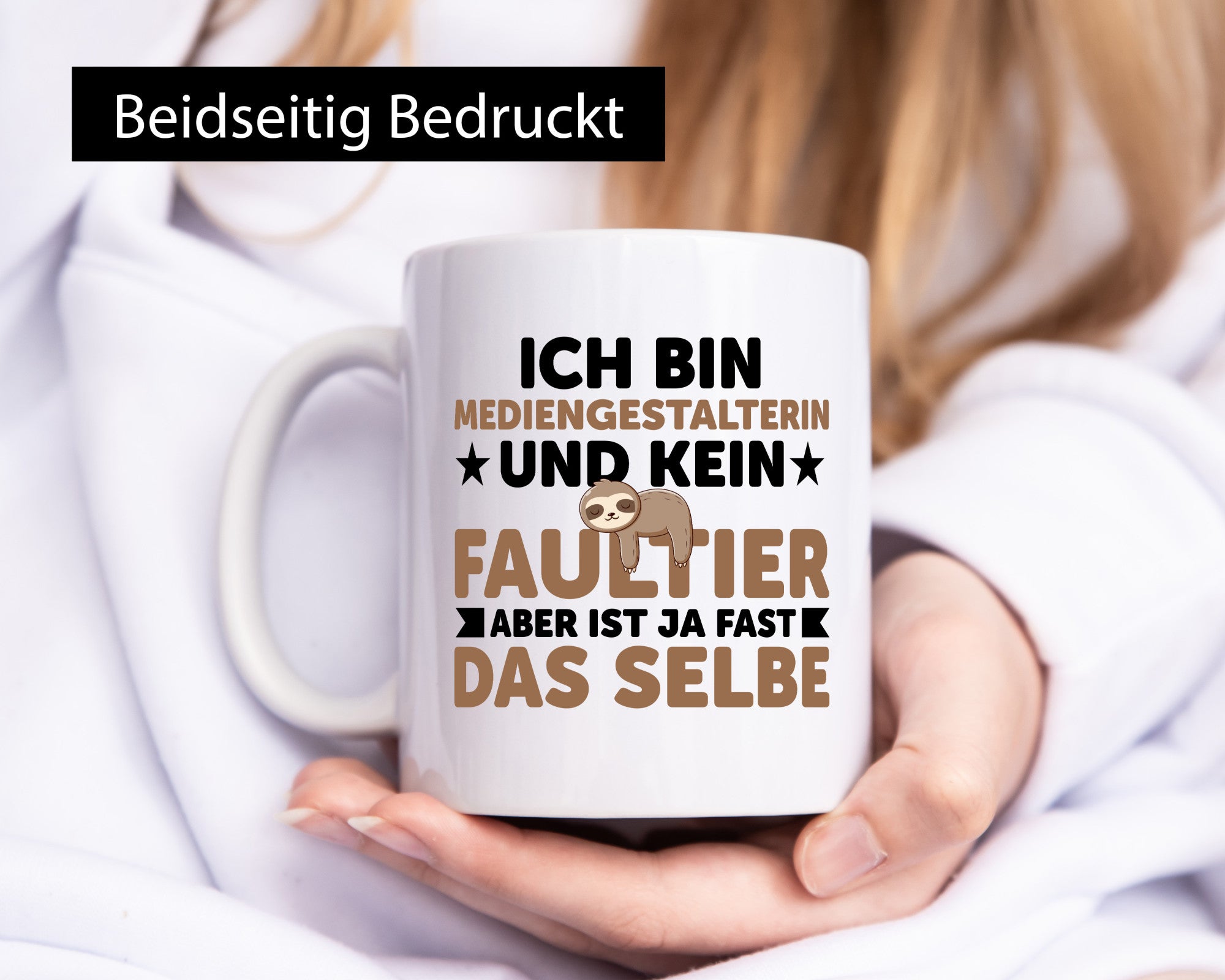 Ich bin kein Faultier: Mediengestalterin | Medien v2 Geschenk Tierliebhaber
