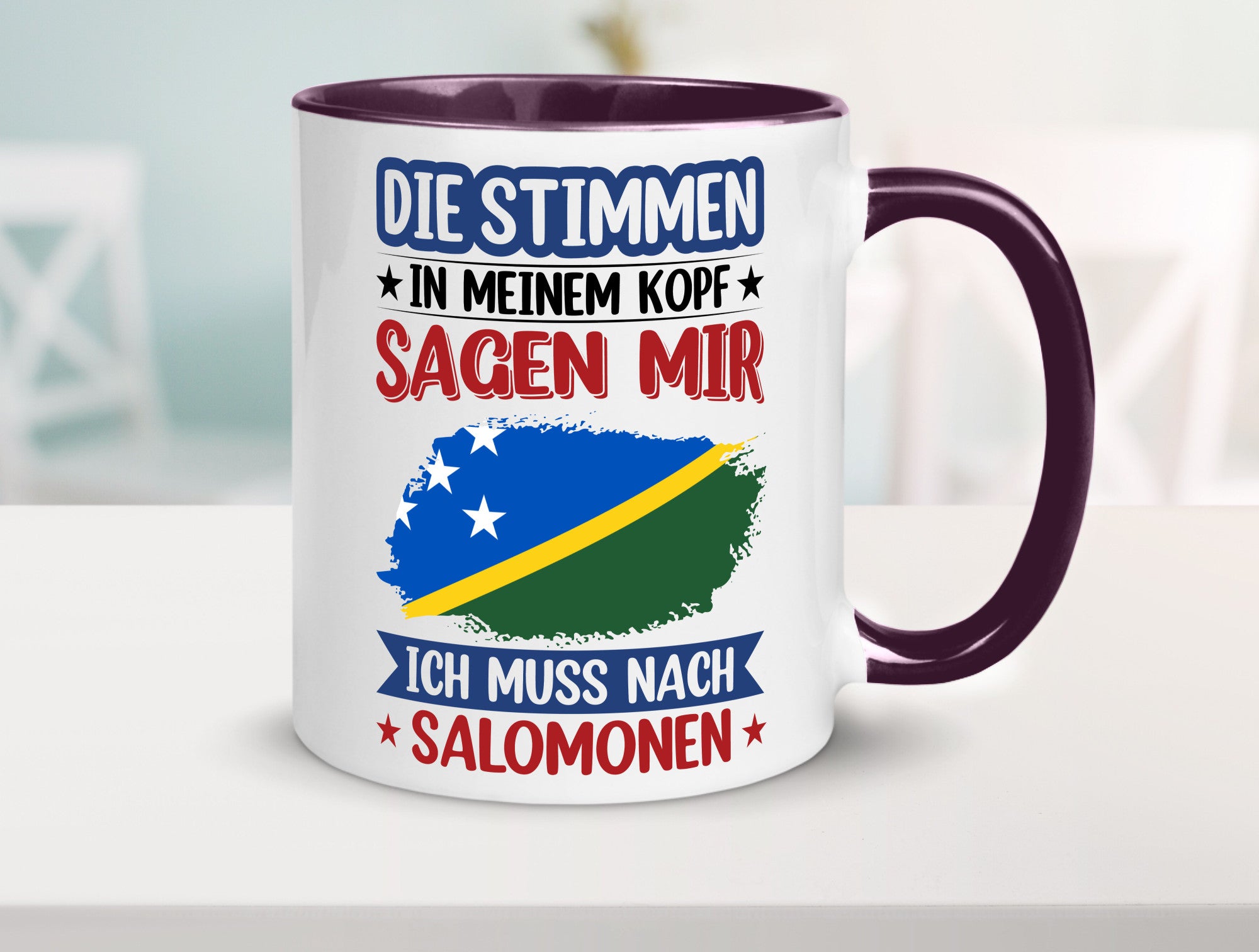 Salomonen | Urlaub Stimmen in meinem Kopf Traumland v2 Humor Geschenkidee Tasse