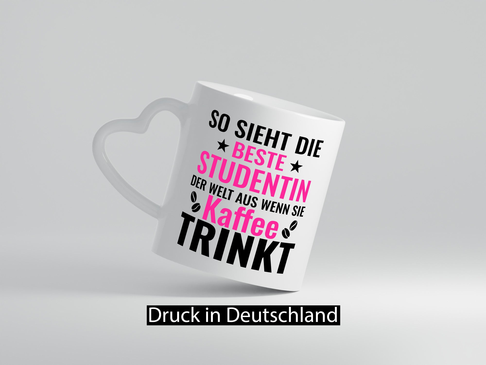 Kaffee trinkt: Studentin | Uni Studium Universität lustig Humor Geschenkidee