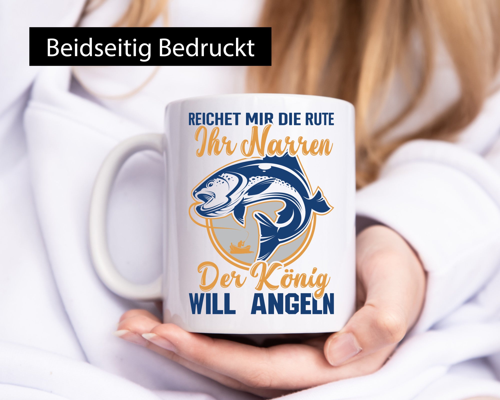 Reicht mir die Rute, ihr Narren | König will Angeln Fische Humor Geschenkidee