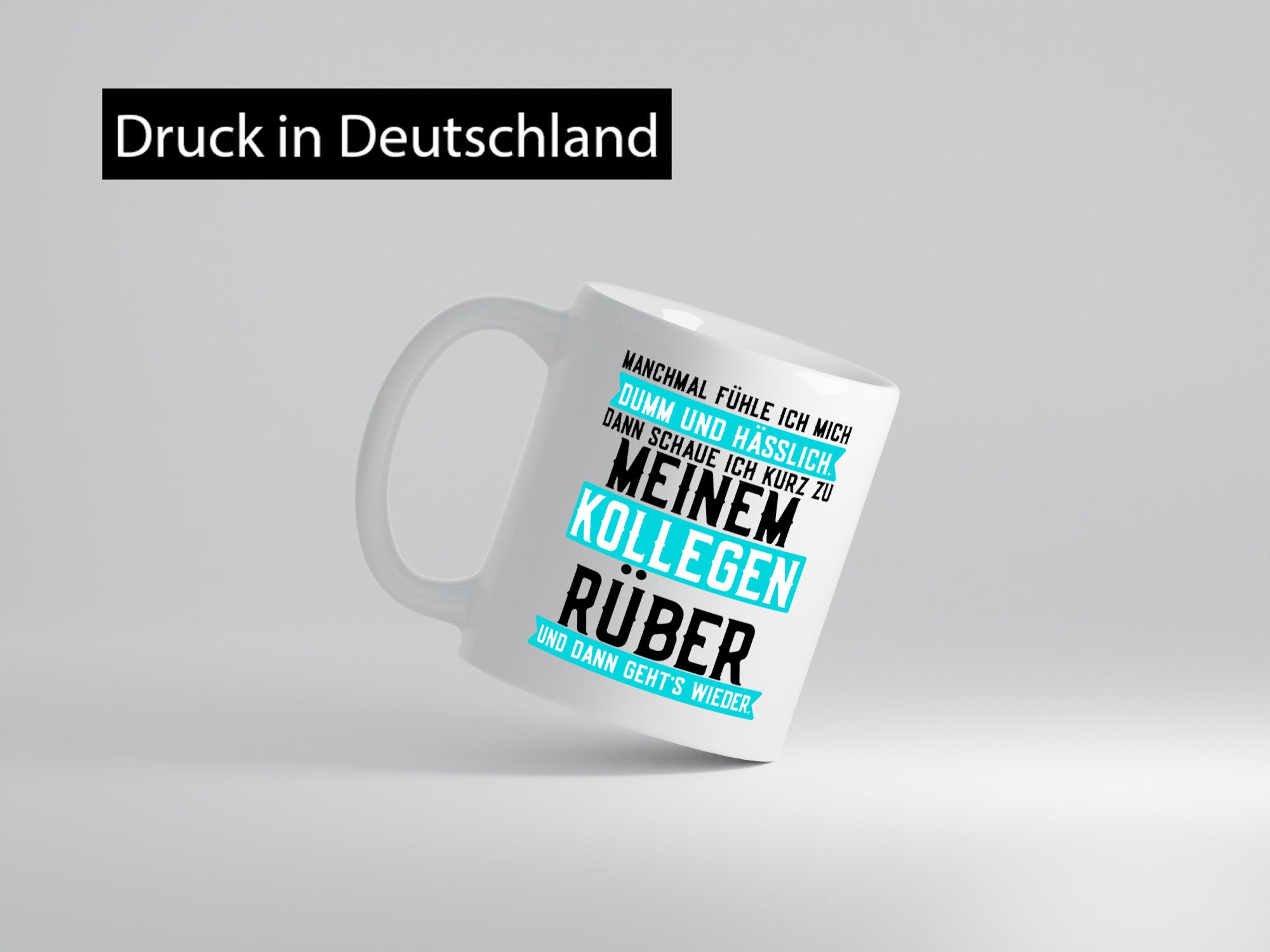 Dumm und hässlich | Kollegen Büro Job Sarkasmus v2 lustig Arbeit Geschenk Tasse
