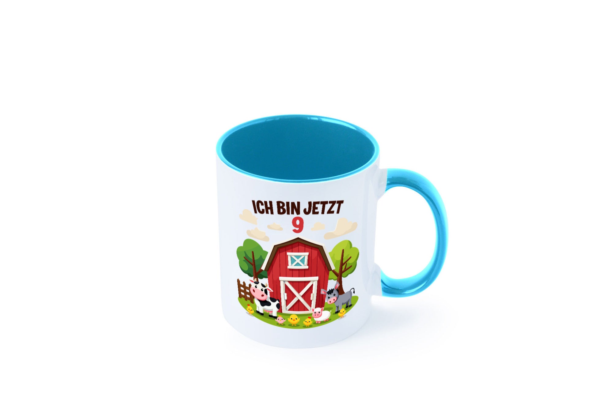 9. Geburtstag | 8 Jahre Bauernhof und Tiere Humor Geschenkidee Tasse