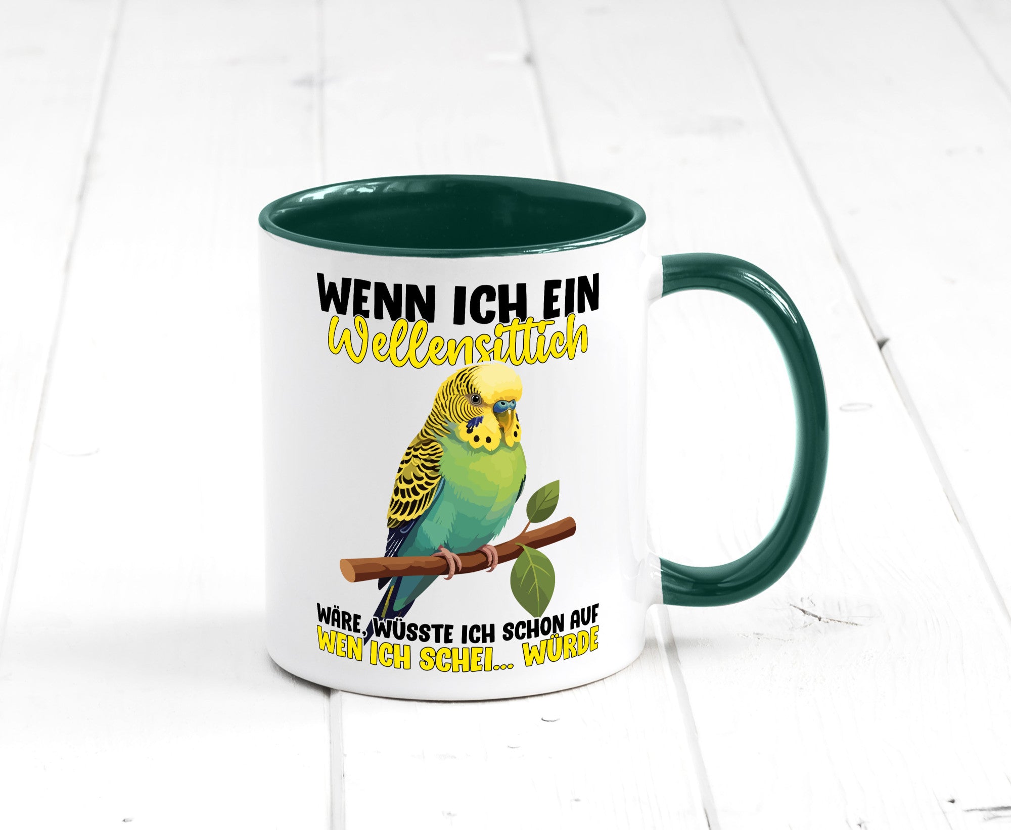 Wellensittich | Vogelbesitzer Humor Geschenkidee Tasse