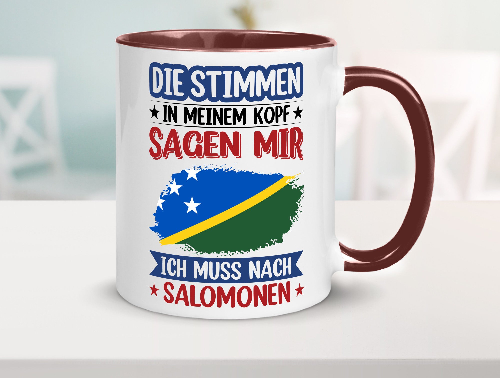 Salomonen | Urlaub Stimmen in meinem Kopf Traumland v2 Humor Geschenkidee Tasse