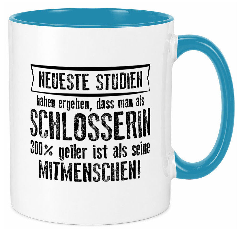 Neuste Studien: Schlosserin | Schlosserei Geschenkidee Humor Tasse