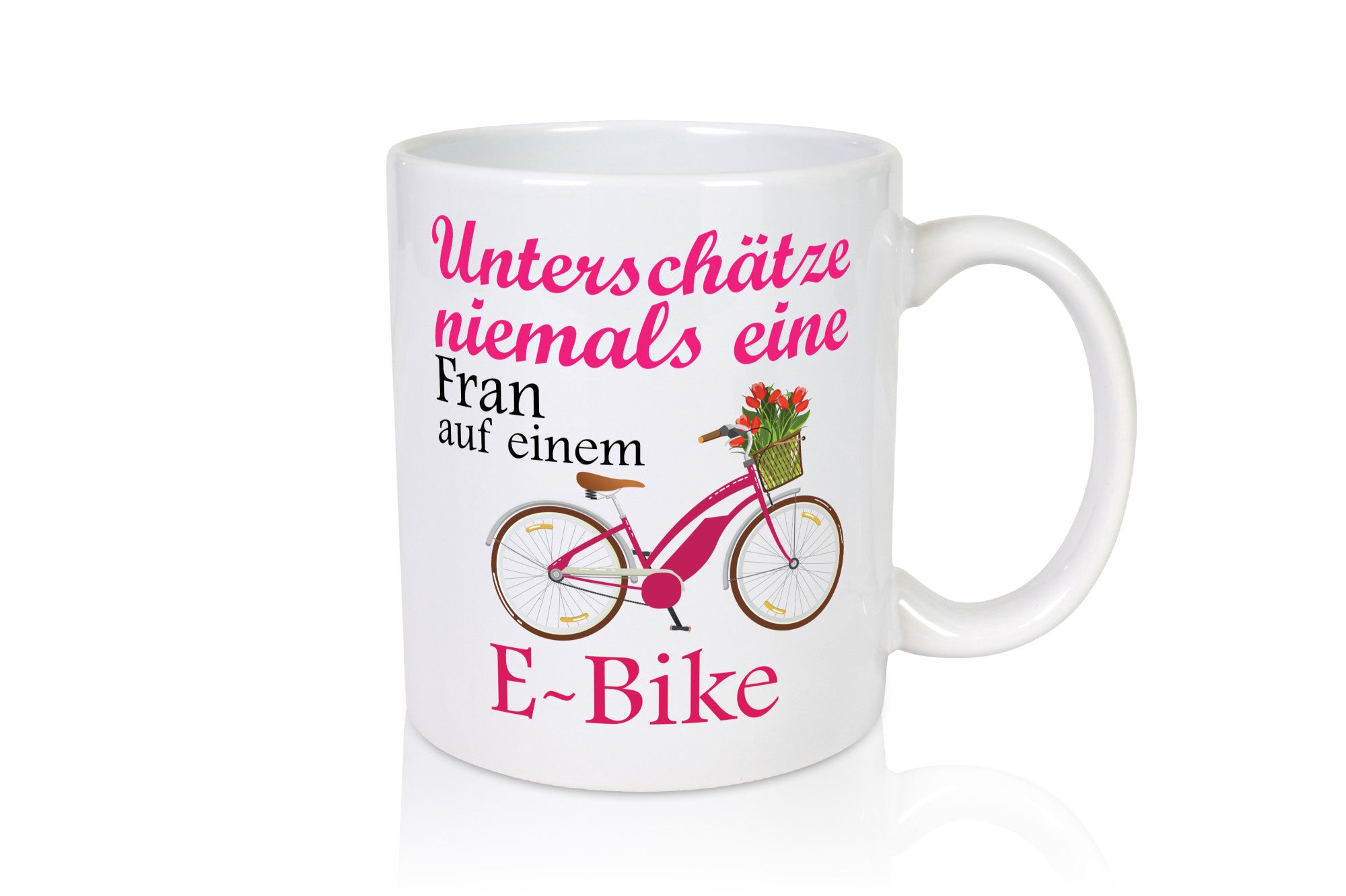 Unterschätze niemals eine Frau | E-Bike Sport Rad fahren lustig Humor