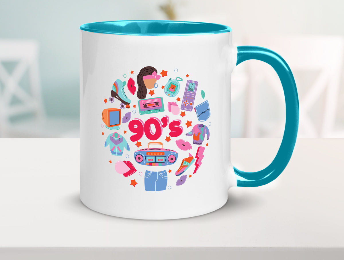 90er Jahre | Alte Zeit Nostalgie Humor Geschenkidee Tasse