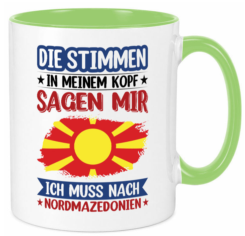 Nordmazedonien | Urlaub Stimmen in meinem Kopf Geschenk Humor Geschenkidee