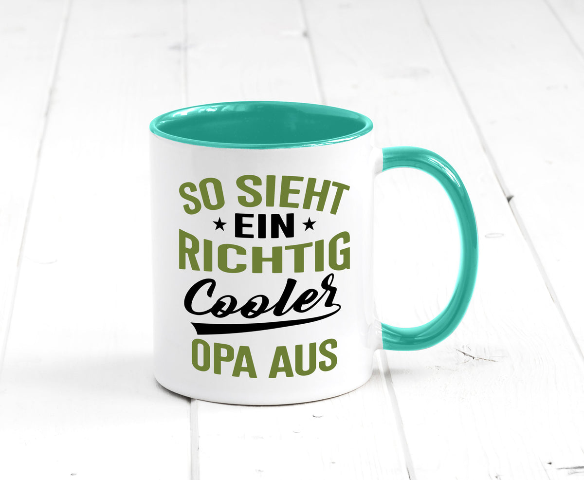 So sieht ein richtig Cooler Opa aus | Großvater Geschenkidee Familie Humor Tasse