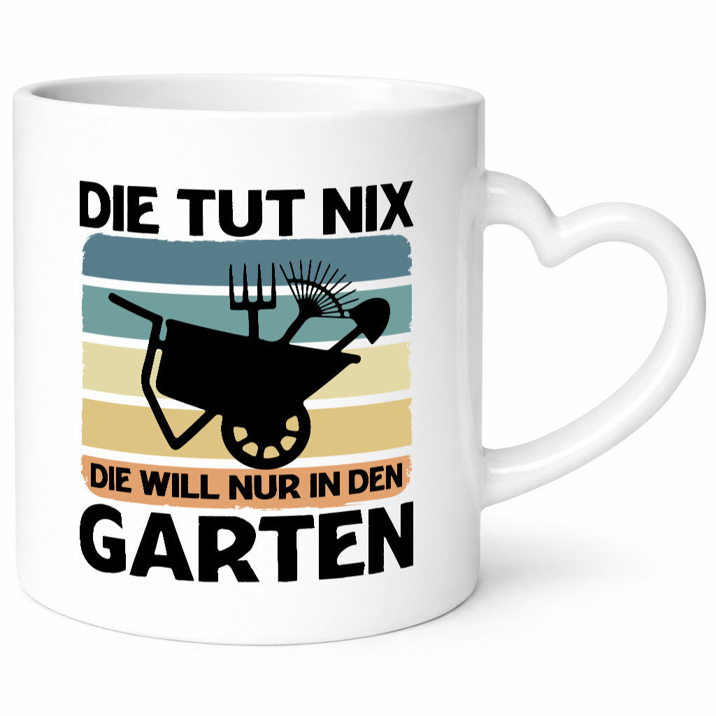 Die tut nix will nur in den Garten | Gärtnerin Geschenk Humor Geschenkidee