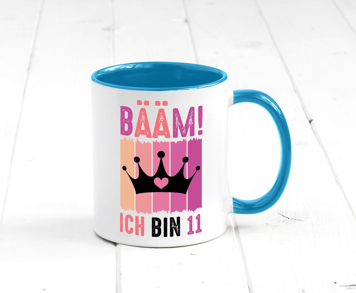 11. Geburtstag | 11 Jahre Bääm ich bin Krone Humor Geschenkidee Tasse
