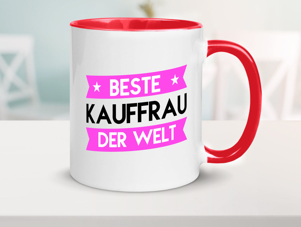 Beste Kauffrau | Kauffrauen Geschenkidee Humor Tasse