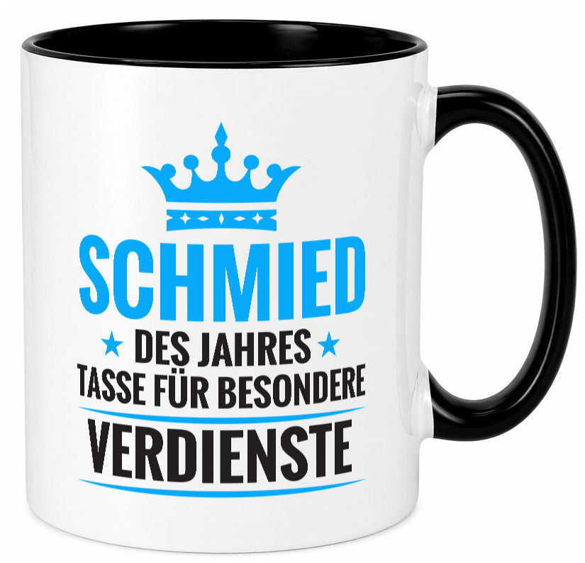 Besonderer Verdienst: Schmied | schmieden Humor Geschenkidee Tasse