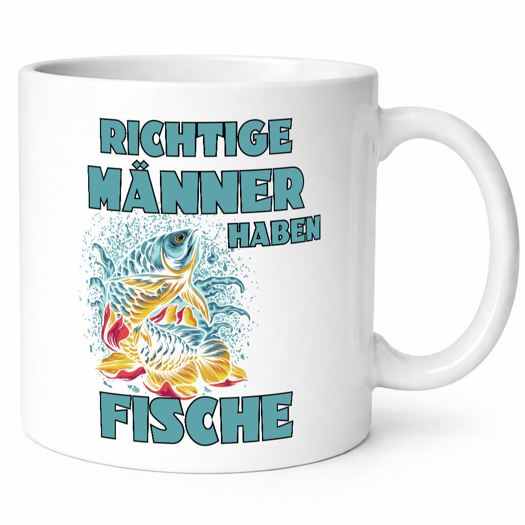 Richtige Männer haben Fische | Aquarium Humor Geschenkidee Tasse