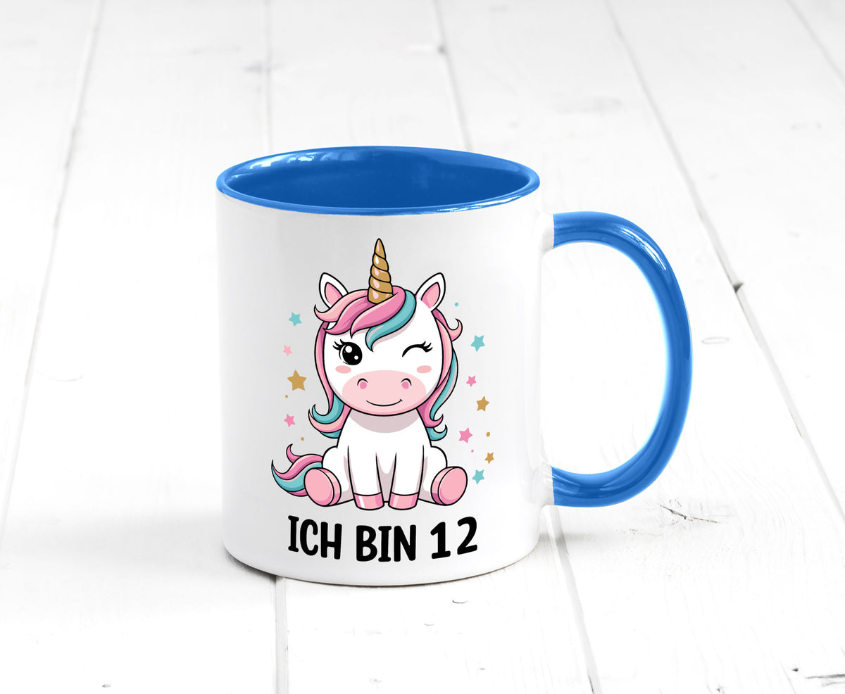 12. Geburtstag | 12 Jahre Einhorn Mädchen lustig Geschenkidee Geschenk Tasse