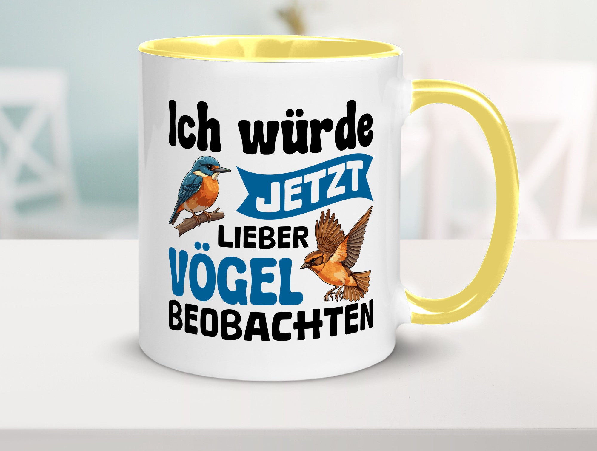 Vögel beobachten | Vogel lustig Humor Geschenkidee Geschenk Tasse