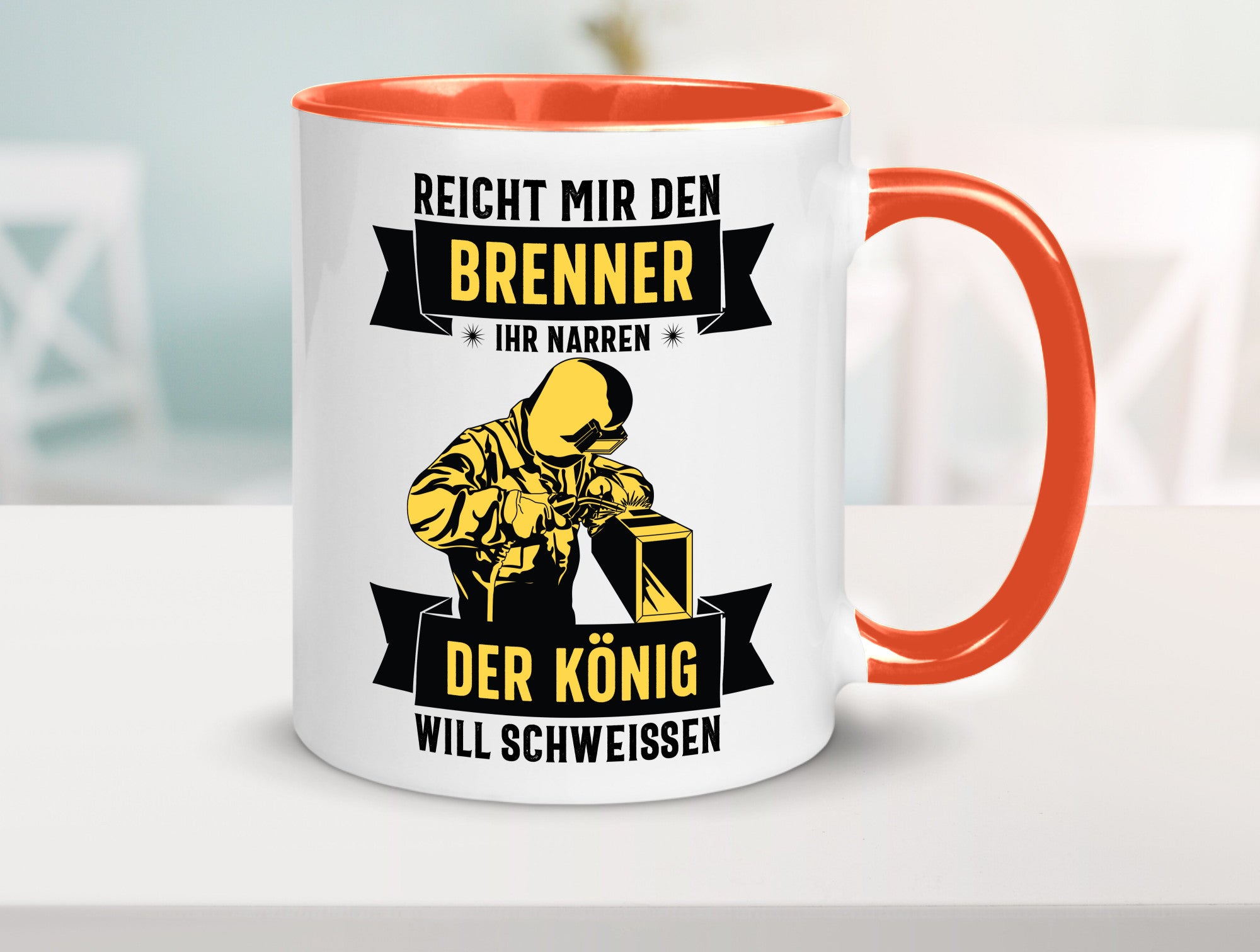 König will schweissen | Schweisser Sterne lustiger Spruch Geschenk Humor