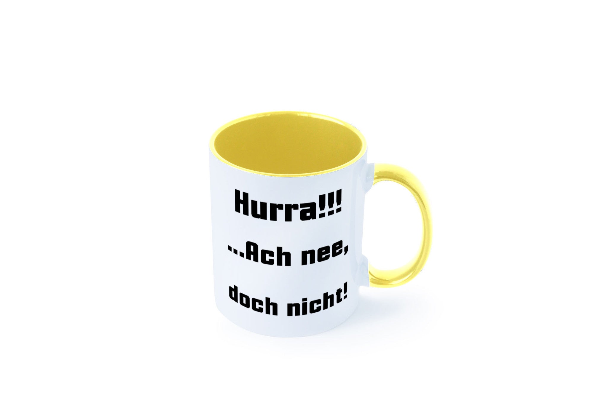 Hurta ach nee, doch nicht Geschenk Humor Geschenkidee lustiger Spruch Tasse