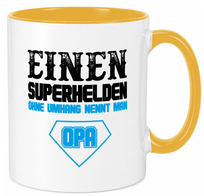 Superheld Opa Geschenk Familie Geschenkidee lustiger Spruch Tasse